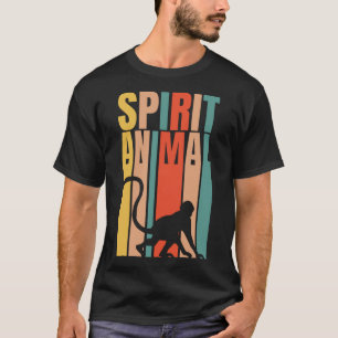 The Monkey Is My Spirit Animal Retro T-Shirt