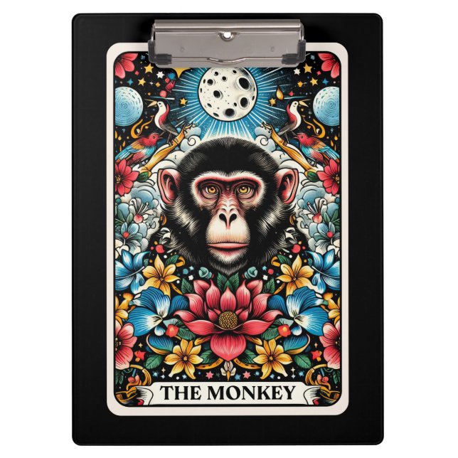 The Monkey Tarot Card Clipboard (Front)