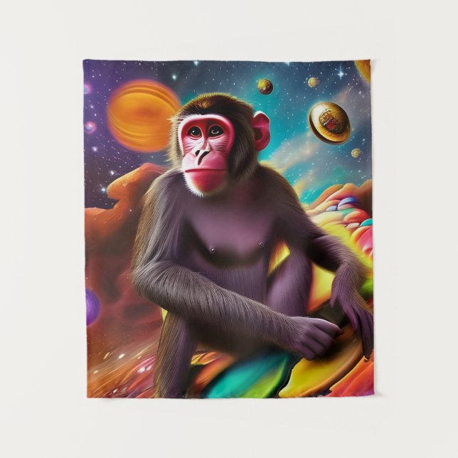 The Monkey (Three) Tapestry (Front)