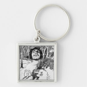 The Monkeys Admired It Greatly Keychain