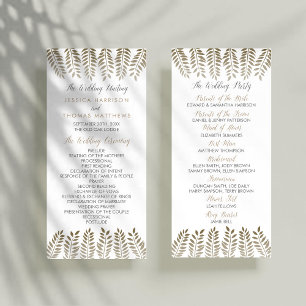 The Monochrome Fern Woodland Wedding Collection Program