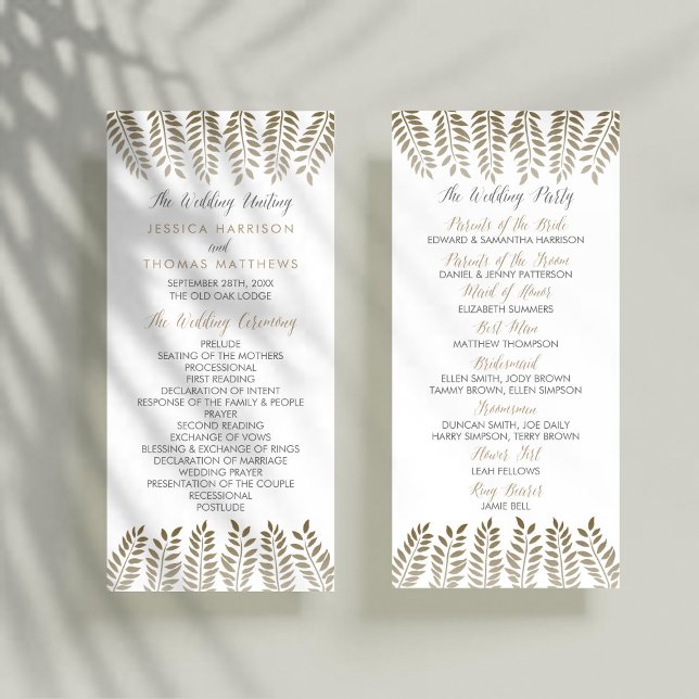 The Monochrome Fern Woodland Wedding Collection Program (Creator Uploaded)