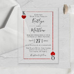 The Monogram Playing Card Wedding Collection Acrylic Invitations<br><div class="desc">Celebrate in style with these elegant and very trendy acrylic wedding invitations. This design is easy to personalize with your special event wording and your guests will be thrilled when they receive these fabulous invites. Matching wedding items can be found in the collection.</div>