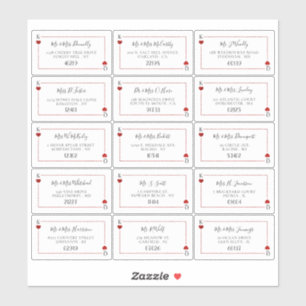 The Monogram Playing Card Wedding Collection Label