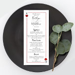 The Monogram Playing Card Wedding Collection Menu<br><div class="desc">Celebrate in style with these stylish and very trendy wedding menu cards. This design is easy to personalize with your special event wording and your guests will be thrilled when they see these fabulous menus.</div>