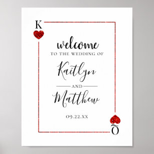 The Monogram Playing Card Wedding Collection Poster