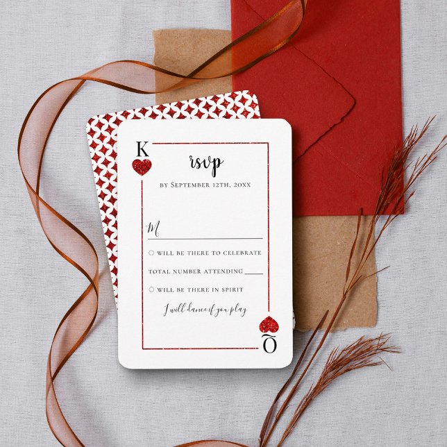 The Monogram Playing Card Wedding Collection RSVP (Creator Uploaded)