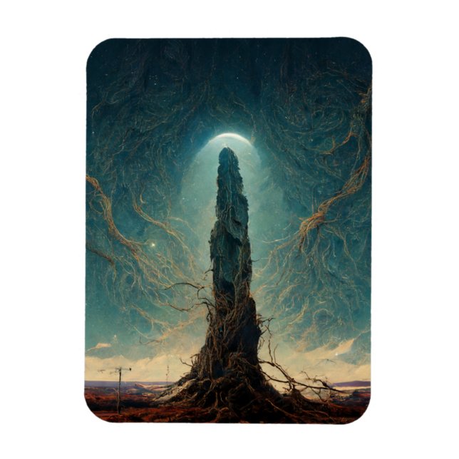 The Monolith 2 Fantasy Sci-Fi Art Magnet (Vertical)