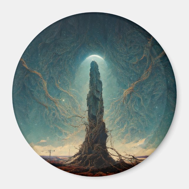 The Monolith 2 Fantasy Sci-Fi Art Magnet (Front)