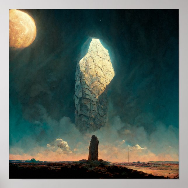 The Monolith 3 Fantasy Sci-Fi Poster (Front)
