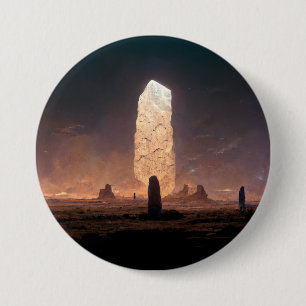 The Monolith 4 Fantasy Sci-Fi 3 Inch Round Button