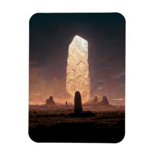 The Monolith 4 Fantasy Sci-Fi Magnet