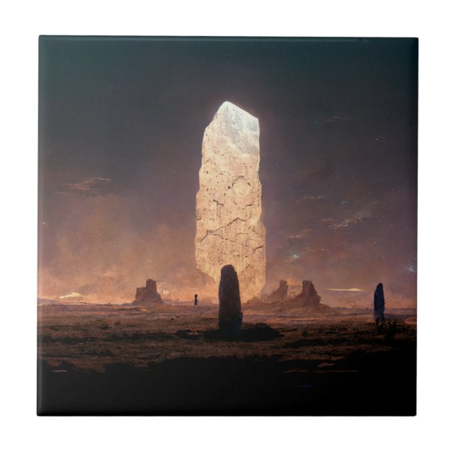 The Monolith 4 Fantasy Sci-Fi Tile (Front)