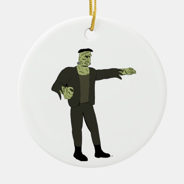 The Monster  Ceramic Ornament (Front)