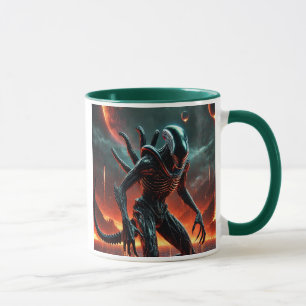 The monster comes out of the burning depths. mug