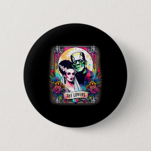 The Monster Frankenstein And Bride The Lovers Taro 2 Inch Round Button