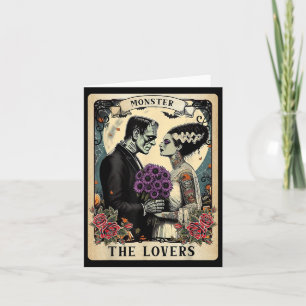 The Monster Frankenstein And Bride The Lovers Taro Card