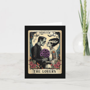 The Monster Frankenstein And Bride The Lovers Taro Card