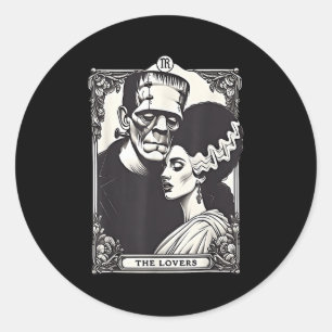 The Monster Frankenstein And Bride The Lovers Taro Classic Round Sticker