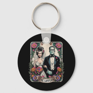 The Monster Frankenstein And Bride The Lovers Taro Keychain