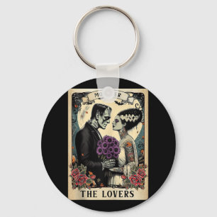 The Monster Frankenstein And Bride The Lovers Taro Keychain