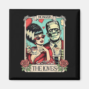 The Monster Frankenstein And Bride The Lovers Taro Magnet
