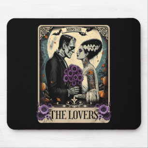 The Monster Frankenstein And Bride The Lovers Taro Mouse Pad