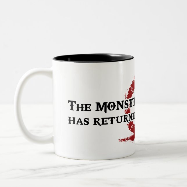 The Monster You Created - Kratos Two-Tone Coffee Mug (Left)