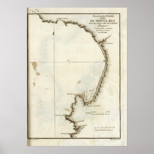 The Monterey Bay and peninsula Poster (Front)