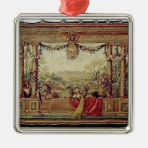 The Month of April/ Chateau of Versailles Metal Ornament