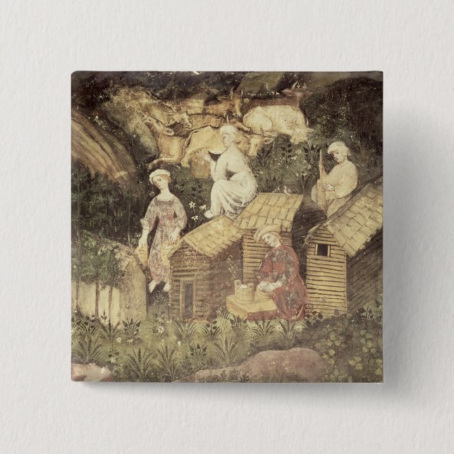 The Month of June 2 Inch Square Button (Front)