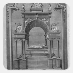 The Monument of Mary Queen of Scots Square Sticker