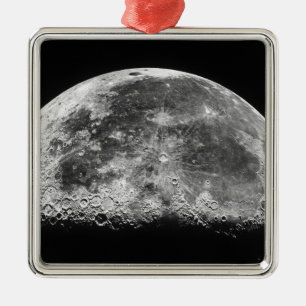 The Moon 2 Metal Ornament