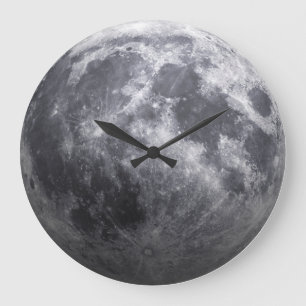 The Moon - 3D Effect Large Clock