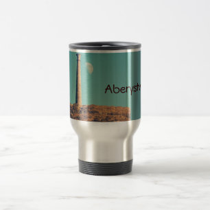 The Moon and a Tower: Aberystwyth Travel Mug