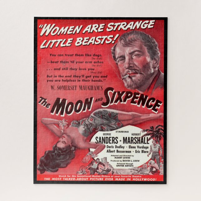 The Moon and Sixpence Jigsaw Puzzle (Vertical)
