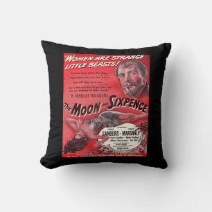 The Moon and Sixpence Throw Pillow