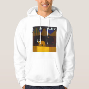 The Moon and the Bull in the Peruvian Mountains Hoodie