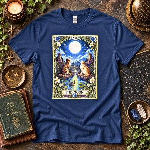 The Moon Cat Tarot - Intuition and Mystery T-Shirt