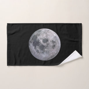 THE MOON Custom Bath Towel