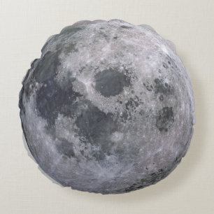 THE MOON Custom Round Throw Pillow