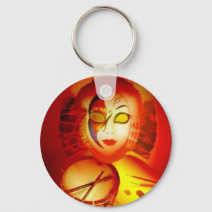 The Moon Drummer Keychain