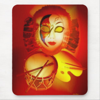 The Moon Drummer Mousepad