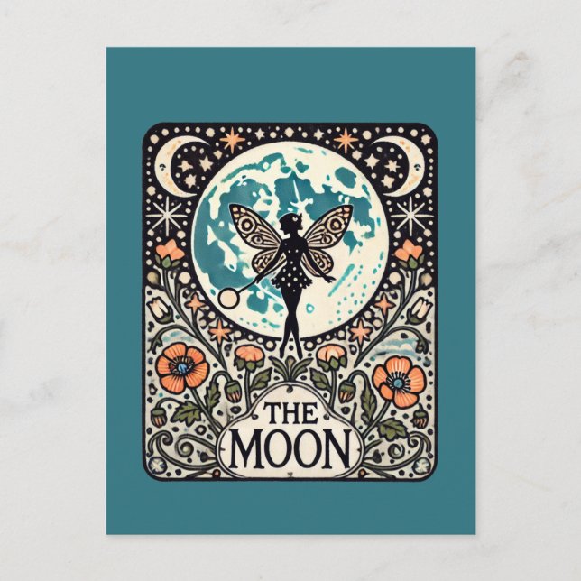 The Moon Fairy Tarot Card Fairies                  (Front)