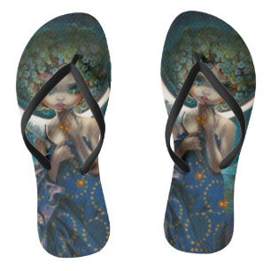 "The Moon" Flip Flops