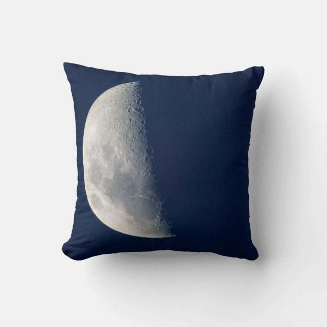 The Moon From Howick, Kwazulu-Natal Throw Pillow (Front)