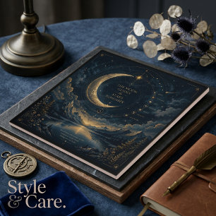 The Moon Guides   Celestial Moon & Stars Art Tile