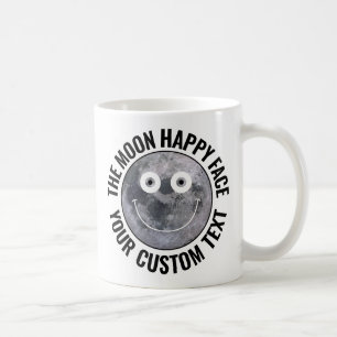 The Moon Happy Face Personalized Large Custom Mug