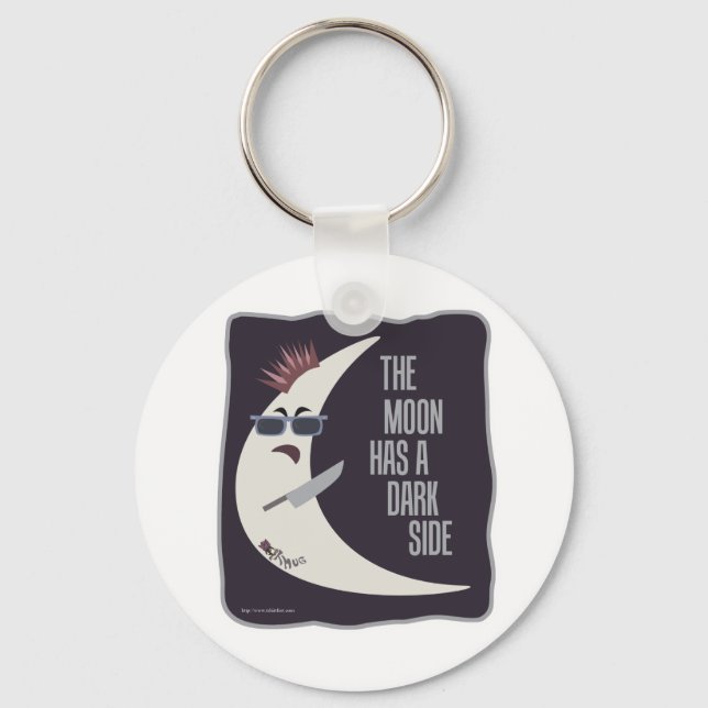 The Moon Has A Dark Side Keychain (Front)