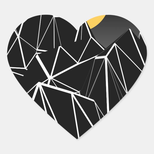 The Moon Heart Sticker (Front)